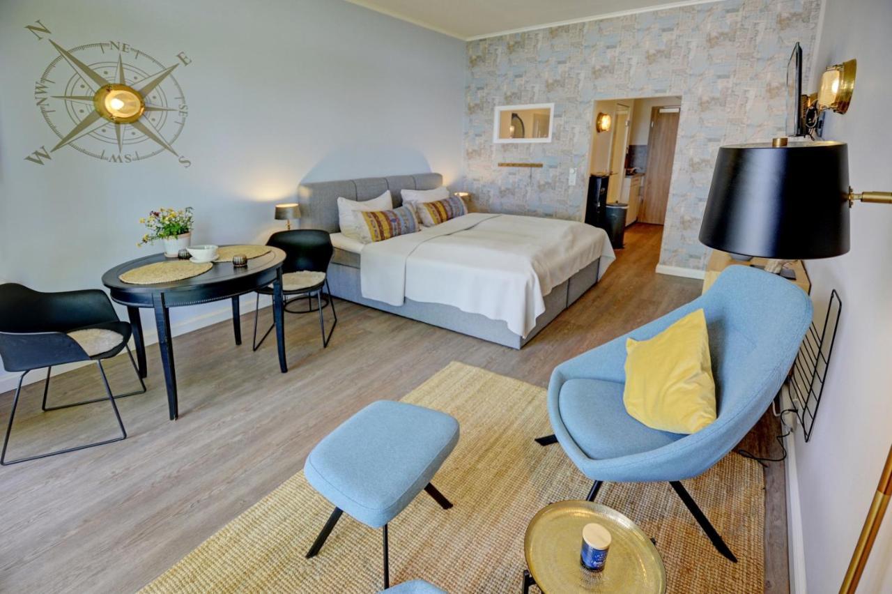 Fewo1846 Intermar - Marina Del Rey - Elegantes Studioapartment Mit Meerblick Und Eigenem Strandkorb Glücksburg Dış mekan fotoğraf