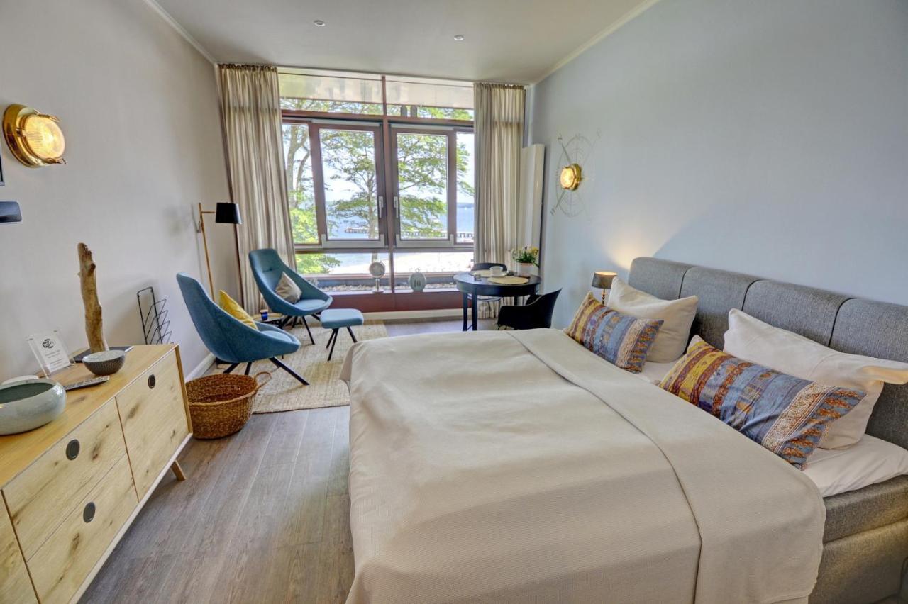 Fewo1846 Intermar - Marina Del Rey - Elegantes Studioapartment Mit Meerblick Und Eigenem Strandkorb Glücksburg Dış mekan fotoğraf