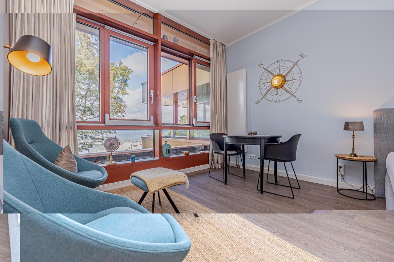 Fewo1846 Intermar - Marina Del Rey - Elegantes Studioapartment Mit Meerblick Und Eigenem Strandkorb Glücksburg Dış mekan fotoğraf